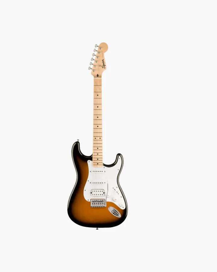 Fender Squier Sonic Stratocaster HSS Electric Guitar 2-Tone Sunburst, Maple Fingerboard